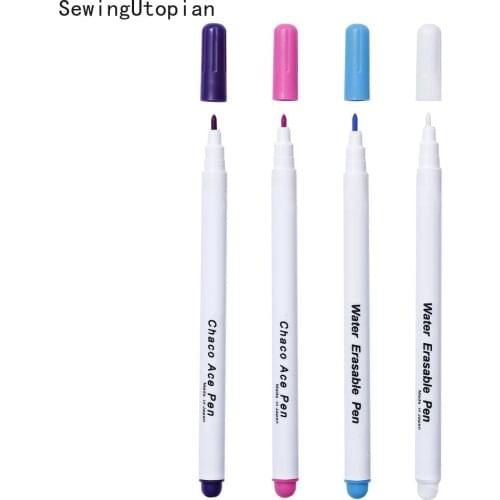 50PCS Disappearing Erasable Ink Fabric Marker Pen Water Erasable Pen Sewing Needlework Cross Stitch Sewing Tool DIY Painting