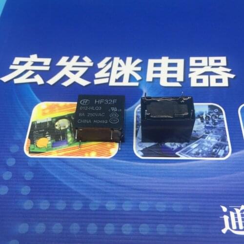 Free shipping lot (10 pieces/lot) HONGFA HF HF32F-012-HLQ3 JZC-32F-012-HLQ3 12VDC 4PINS 8A Power Relay original New