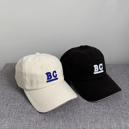 Large letter embroidery caps personality retro baseball cap male and female students casual all-match sun hat