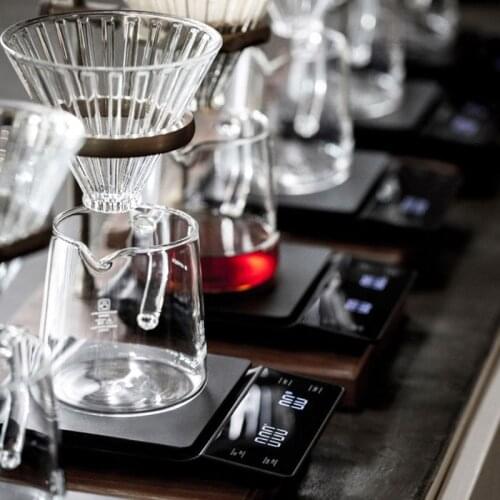 Household Electronic 3kg/0.1g Drip Coffee Scale with Timer High Precision LED Electronic Digital Kitchen Scale