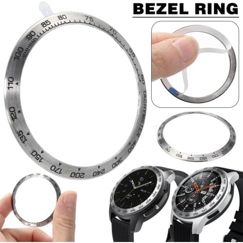 For Samsung Galaxy 42/46mm Watch Scale Steel Bezel Styling Ring Frame Case Cover Protector For Huawei GT2 /Gear S2 Bezel Ring