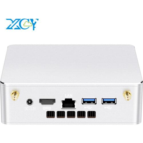 XCY Mini PC Intel Core i5-4200U 8GB RAM 128GB SSD Windows 10 300Mbps WiFi HDMI Display Gigabit Ethernet Nettop HTPC