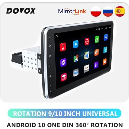 DOVOX 1 Din GPS Android Car Multimedia Video Player 9/10inch Rotation Touch Screen Autoradio Stereo One Din For VW Toyota Nissan