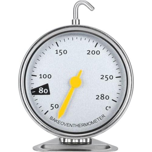 Stainless Steel Large Dial Oven Thermometer With Hook Kitchen Cooking Measuring Tools 50-280℃ Oven Thermometer
