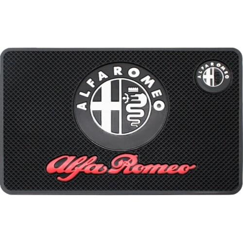 Car Dashboard Non Slip Sticky Pad Phone Holder Mat Anti-skid Silicone Mat For Alfa Romeo 4C 8C 156 166 159 Interior Accessories