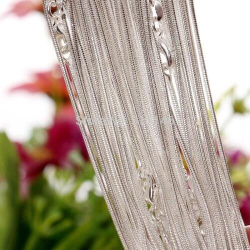 Bulk Wholesale Lots 10PCS 925 Stamped Silver Color 1mm Womens Necklace Jewelry Snake Chain for Pendant Cheap 16''-30