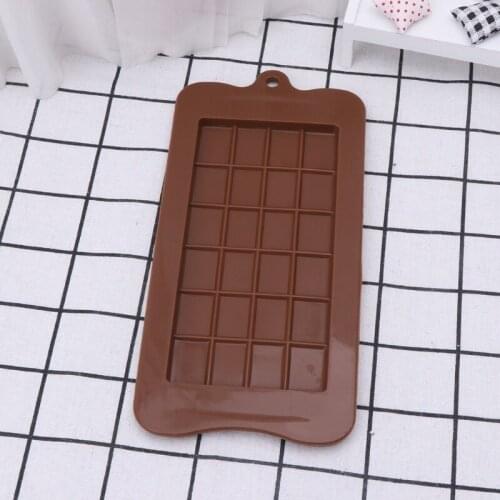 24-Cavity Silicone Square Mold Cake Ice Sugar Soap Baking Mould