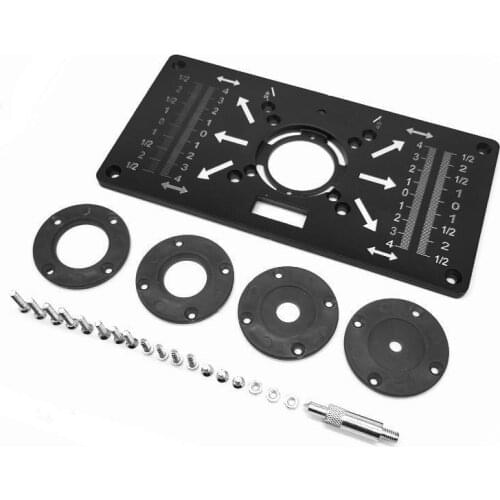 Alloy Router Table Insert Plate Guide Table for Milling Engraving Saw Machine Woodworking Benches Router Table Wood Flip Plate