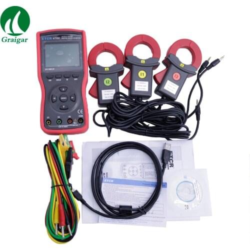 ETCR4700 Three Phase Digital Phase Volt-Ampere Clamp Meter Measure AC Voltage and AC Current
