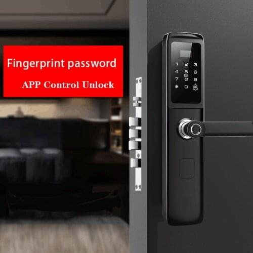 Smart Door Lock Fingerprint Password APP Control Unlock Electronic Door Lock Biometric Lock Fingerprint Lock