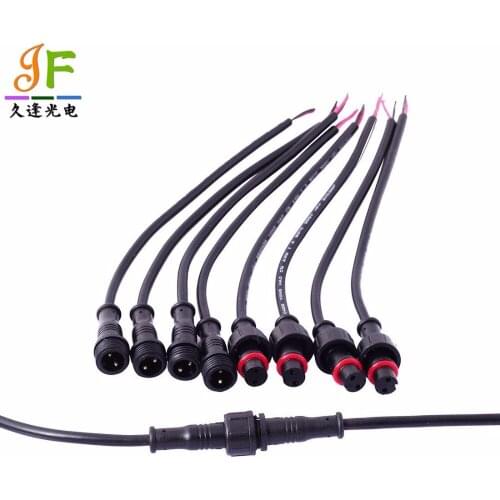 200pairs 2 Core 2pin 15mm White Plastics waterproof led connector for strip light male and female Applicable 0.3mm 22AWG Wire