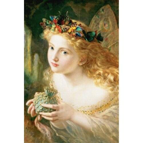 High Quality Portrait art painting girls impressionist art Fairy by Sophie Gengembre Anderson home decor