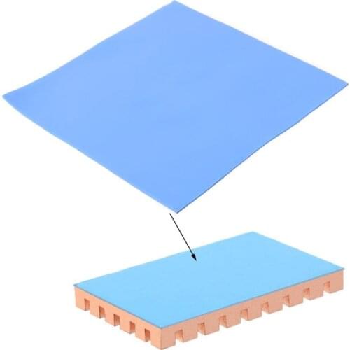 1 Pc Silicone Thermal Pad GPU CPU Heatsink Cooling Conductive Pad for PC Computer Accessories 100mmx100mmx1mm