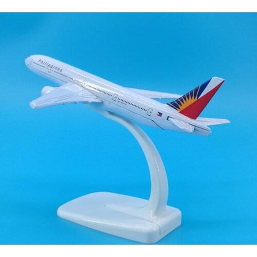16CM classic 1:400 Philippines airplane B777-300ER model with base alloy aircraft plane collectible display toy modelcollection