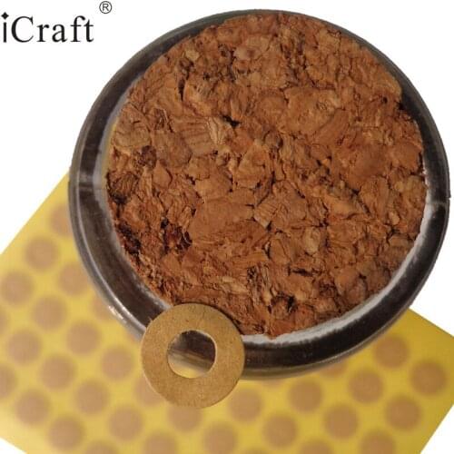 140pcs Kraft Ring Stickers Hole Paper Sticker DIY Paper Label Gift Seal Sticker for Gift Paper Tags Hang Tags