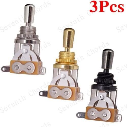 3 Pcs Brass Knob Electric Guitar Toggle Switch Pickup Selector - Guitar parts