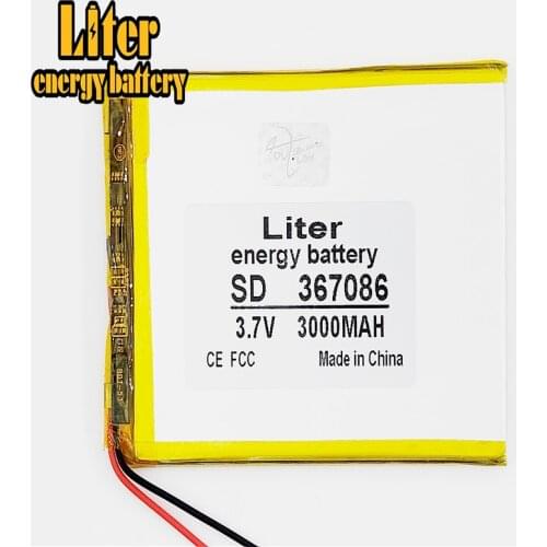 357085 367086 3.7V 3000mAh Lithium polymer Battery with Protection Board For Tablet PC U25GT