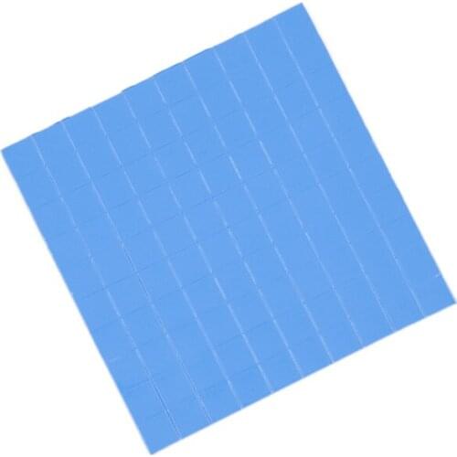 500PCS 10X10x1MM SMD DIP IC Chip Conductive Heatsink Silicone Thermal Compounds Pad Pads