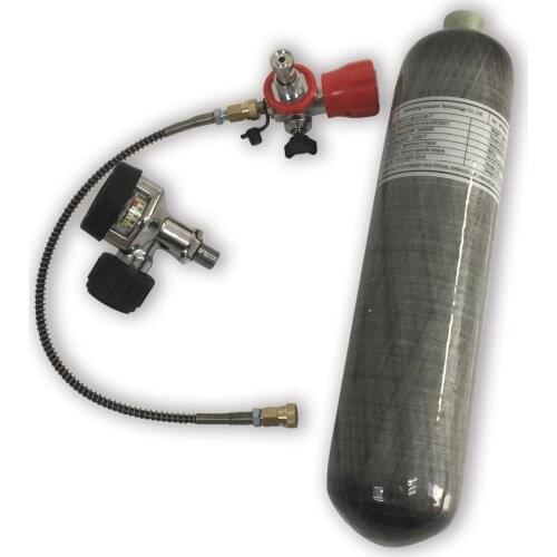 AC103201 Acecare HPA Mini Air Pcp Paitnball Tank 2L Carbon Fiber Gas Cylinder 4500PSI With Valve And Filling Station