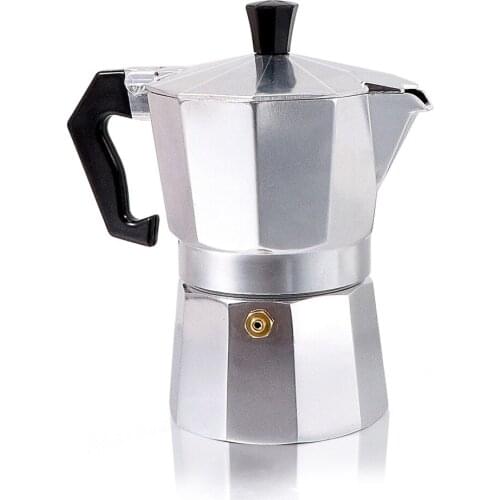 150ML Aluminum Moka Coffee Pot Italian Coffee Machine Classic Octagonal Shape Espresso Latte Percolator Stove Coffee Maker
