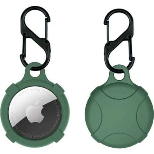 For Apple Airtags Tracker Case New Silicone With Design Shockproof Protective Sleeve Cover Anti-lost Device Keychain Accessories