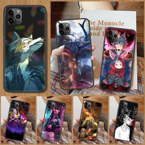 Anime BEASTARS Phone Case For iphone 5 5S SE 2 6 6S 7 8 11 12 Mini Plus X XS XR Pro Max black soft waterproof trend shell tpu