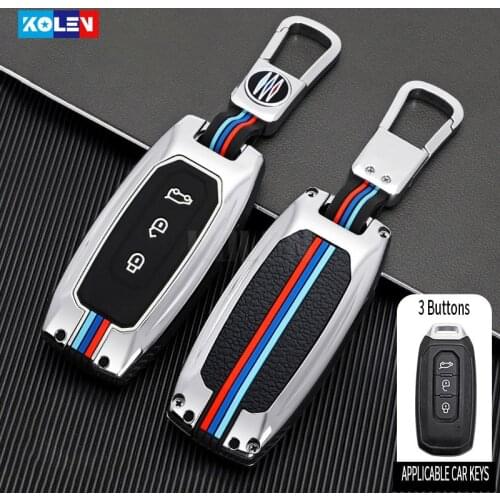 Zinc alloy Car Remote Key Cover Case Shell For Ford Mondeo Transit Tourneo RS ST Fiesta Everest Ranger Fusion Escort S-Max C-Max