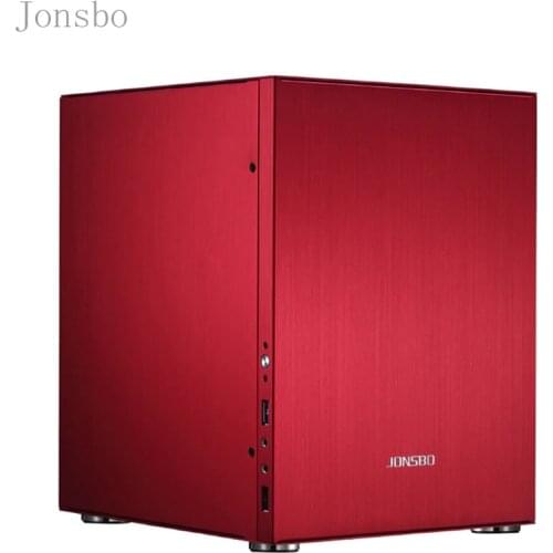 Jonsbo C2 Desktop Mini PC computer Case USB3.0 small chassis IN Aluminum Alloy Red C2S HTPC ITX High Quilty