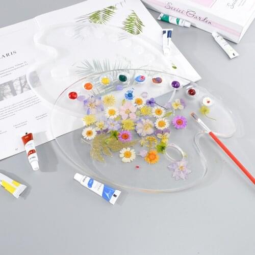 DIY Resin Art Color Palette Board Silicone Mold Epoxy Sheet Board Filling Material For Handmade Making Decoration Supplies