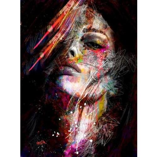 GATYZTORY 60x75cm DIY Paint By Numbers Figure Painting By Numbers On Cavans Abstract Women Home Decor Digital Painting