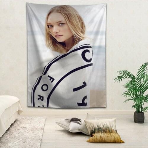 Gemma Ward wall decor tapestry layout room painting background wall decoration bedcloth tapestries custom logo