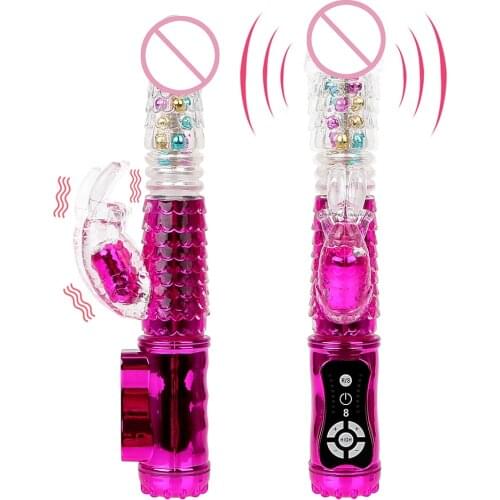 IKOKY Transfer Beads AV Rod Sex Toys for Woman Vaginal Massage 32 Frequencies Vibrators 360 Degree Rotation Big Dildo