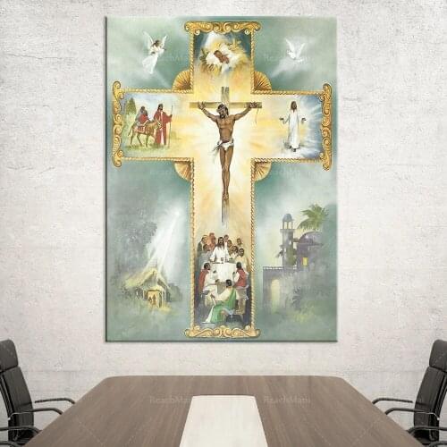 La croix vivante: la vie de Jésus Œuvres d'art afro-américaines