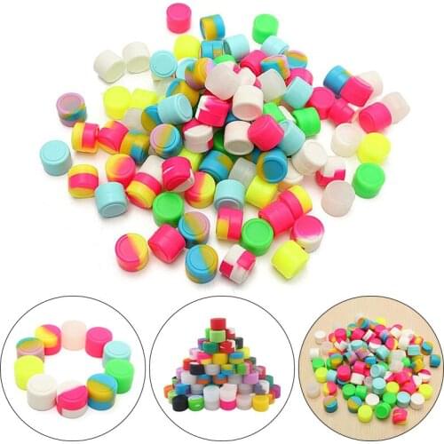Mini Silicone Container Wax Oil Silicone Storage Dab Box With Lid Ointment Smoking Storage Easy To Hold Carry