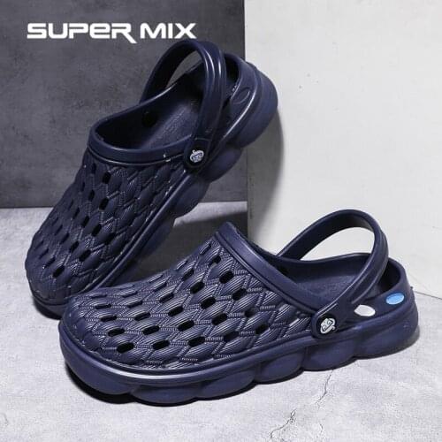 2021 summer slippers mens hollow breathable fashion beach flip flops mens casual flat sandals mens shoes lazy shoes