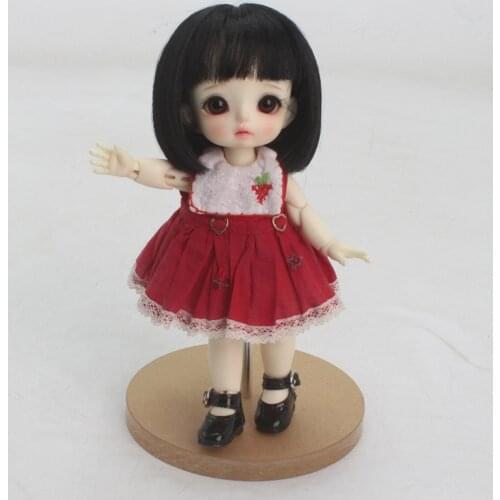 Lovely 5-6inch 13-15CM BJD Doll Wigs 1/8 Synthetic Mohair Short Hair for Dollfie Mini Doll DIY Hairpiece Custom Accessories