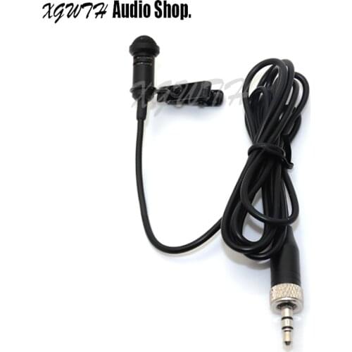 Tie Clip Lavalier Lapel Microphone Super Cardioid Mic For Sennheiser EW 100 300 G1 G2 G3 G4 Wireless MKE2 Design with Clip & Cap