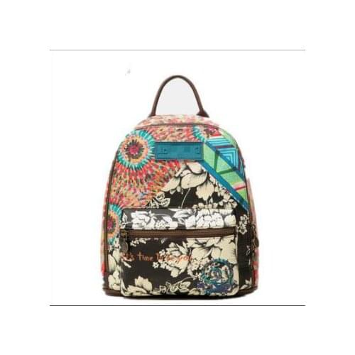 2021 Spain D fashion new ladies convenient hand backpack high quality printed embroidery backpack