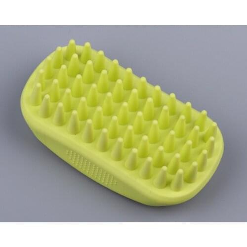 Pet Bath Brush Dog Comb Cat Rubber Bath brush Hair Fur Grooming Massaging Cleaning brush pets Silicone Pet Bathing Massager