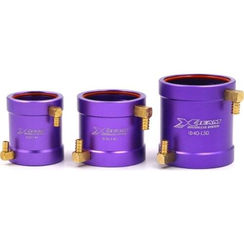 FATJAY X-TEAM 28-40mm 36-40mm 40-50mm brushless motor CNC water cooling jacket system for RC boat for 2840/2848/3650/3660/4092