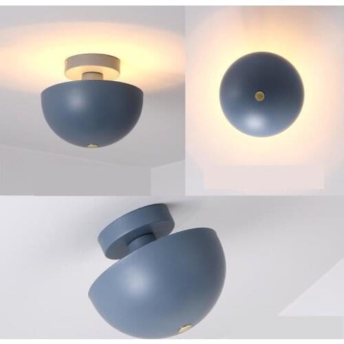 Nordic Bedroom Ceiling Lamp Makaron Kitchen Balcony Lamp Modern led Circular Creative Personality Small Ceiling Lights