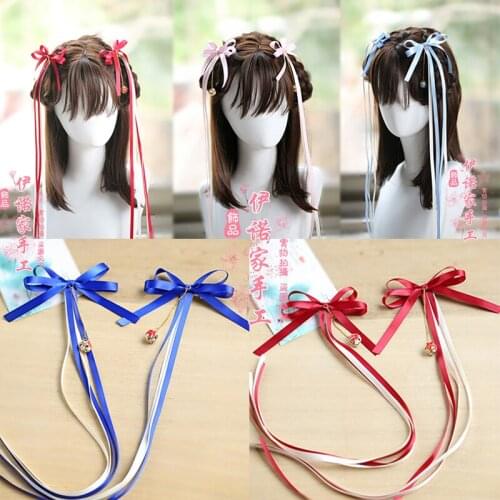 Vintage hair Clips organiser holder ribbons Cosplay Prop Hair accessories Hair Bows Baby Hair Accessories for COS Girl Gift