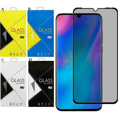 Anti-Spy Screen Protector For HuaWei Honor 50 Play 20 5 5T SE X10 X20 P40 P30 P50 Mate30 Lite 5G 100pcs With Retail Packaging