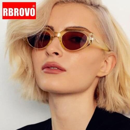 RBROVO 2021 Cateye Sunglasses Women High Quality Vintage Glasses 2021 Luxury Designer Shades Women Wholesale Gafas De Sol Mujer