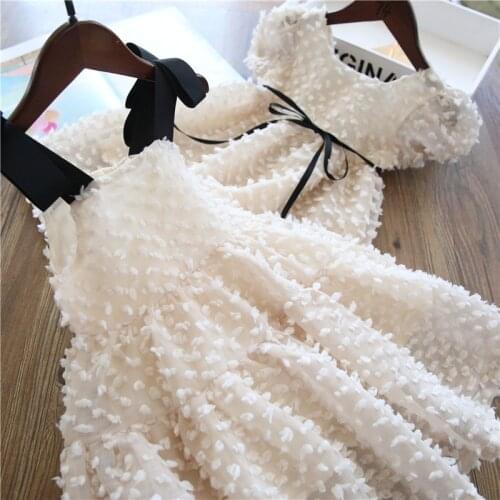 Girls Dress New Baby Girls Clothes Lace flower Design Baby Girls Dress Party Dress For girls 2-8 Years Infant Dresses