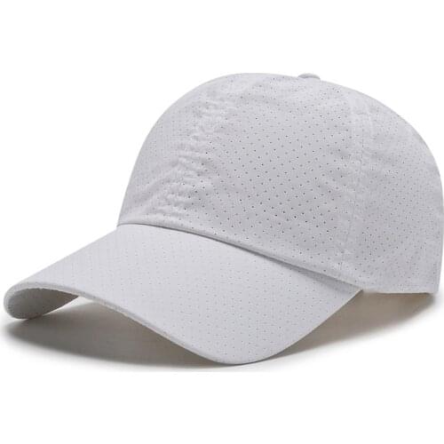 Fashion Women Men Quick-Drying Baseball Cap Solid Breathable Snapback Hat Casual Unisex Sun Protection Summer Fishing Cap Hat