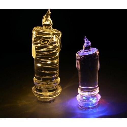 DIY Crystal Dipping Mould Table Decoration Jewelry Luminous Light String Candle Light Silicone Mold