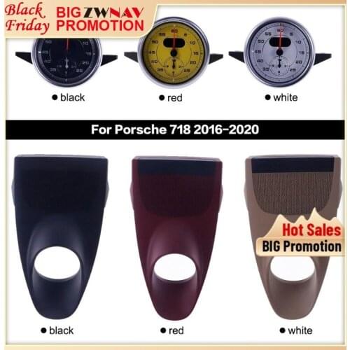 For Porsche Porsche 2016 2017 2018 2019 2020 Stopwatch Interior Dashboard Center Compass Time Electronic Meter Clock Accessional