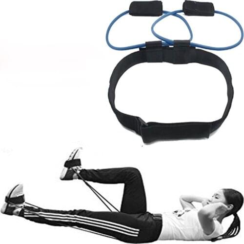 Fitness Unisex Booty Butt Band Resistance Bands Adjustable Waist Belt Pedal Exerciser for Glutes Muscle Workout Rubber Gym