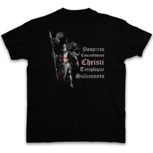 Templar I T-shirt Cross Knight Ordo Crusade Crusader Mens T Shirt Street Wear